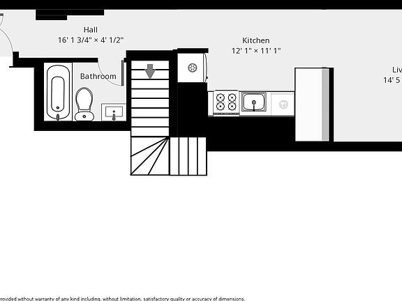 2nd image of 424 W 53rd St APT 4B