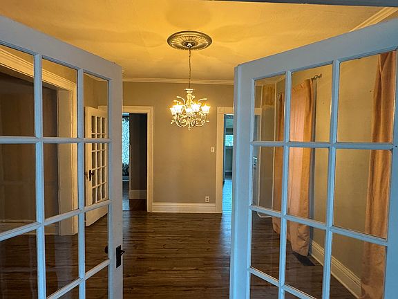 Looking from living room into dining area