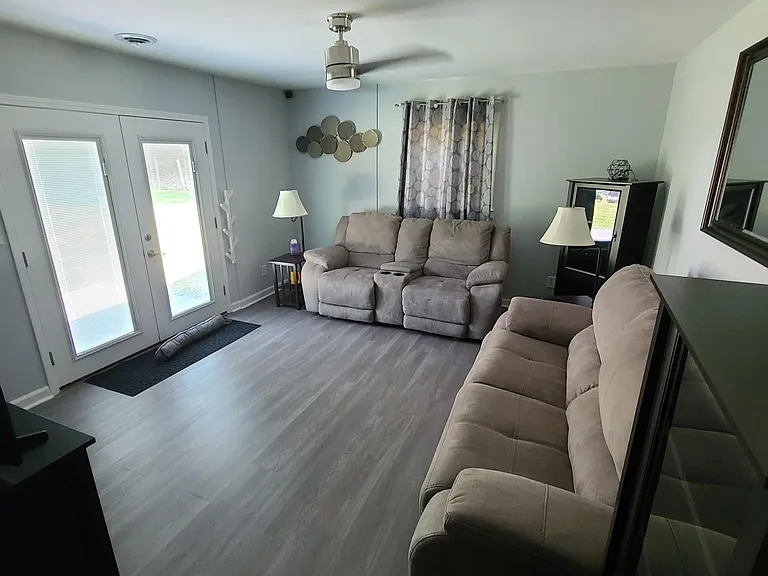 Couch and loveseat not included.