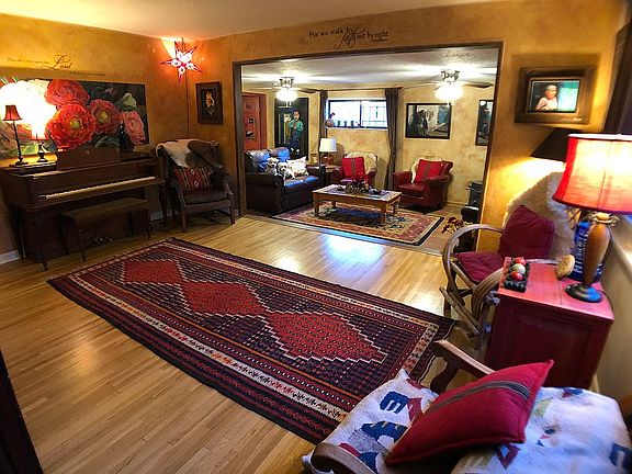 Front room and Den.
