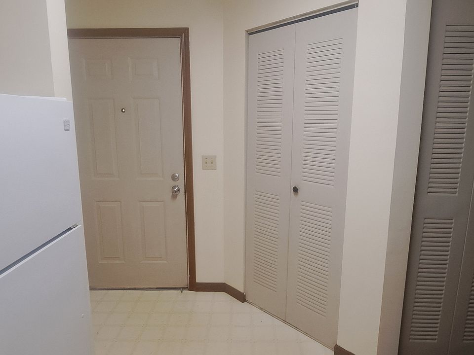 Front door and closets