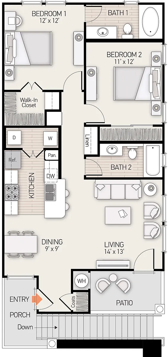 Floor plan Plan E