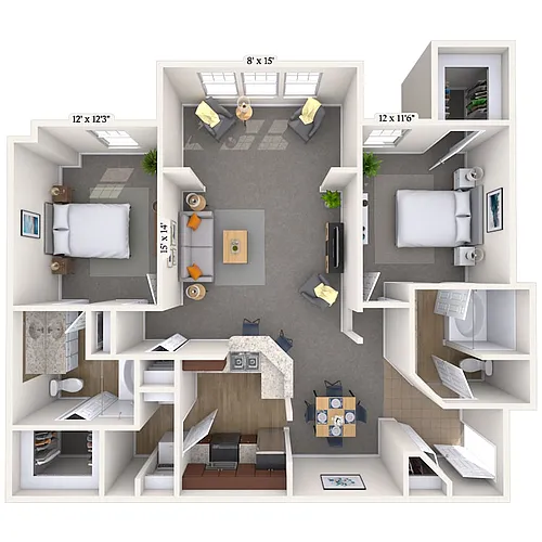Floor plan 22A-B