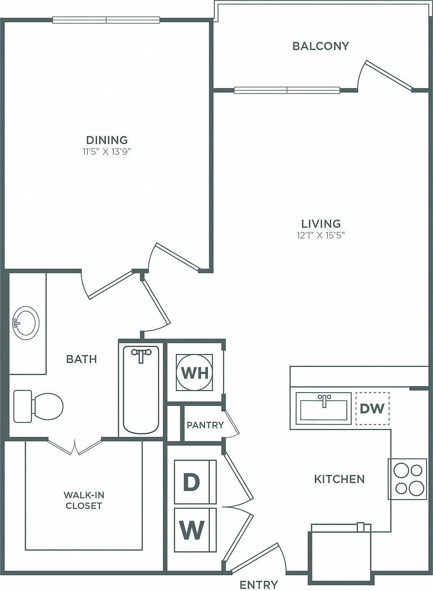 Floor plan The Ellum Podium