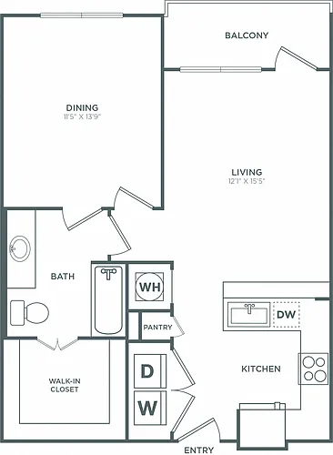 Floor plan The Ellum Podium