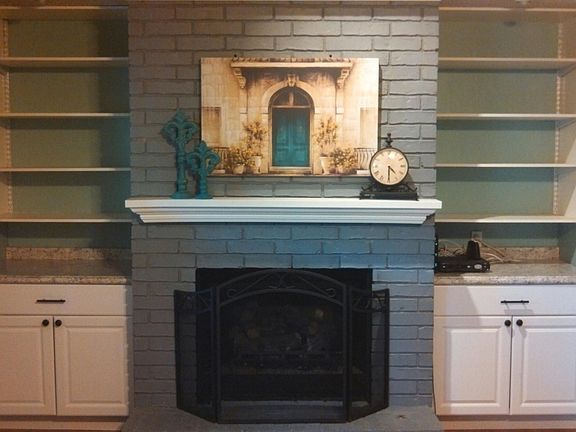 Fireplace in family room