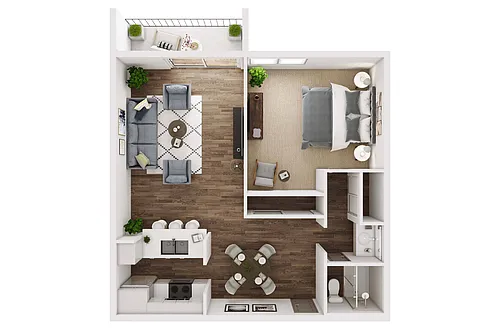 Floor plan TMA 1+1
