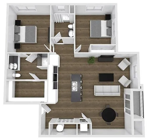 Floor plan 2 Bedroom