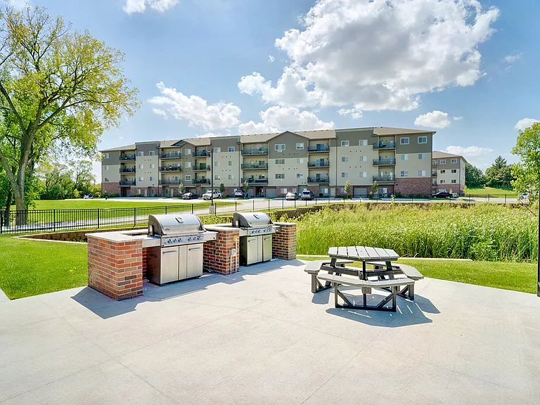 Cook some burgers at our outdoor grilling station.