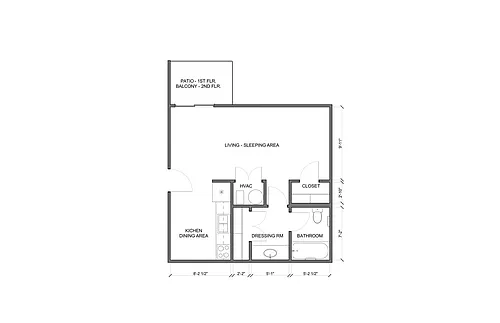 Floor plan Studio