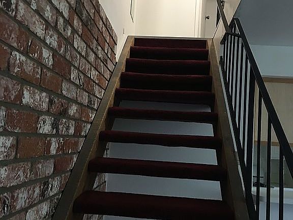 going up stairs