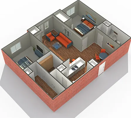 Staring | 2-Bedroom Floorplan Staring | 2-Bedroom Floorplan