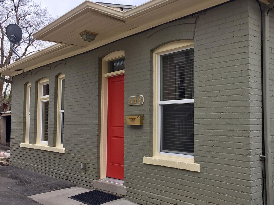Main entrance on private street
