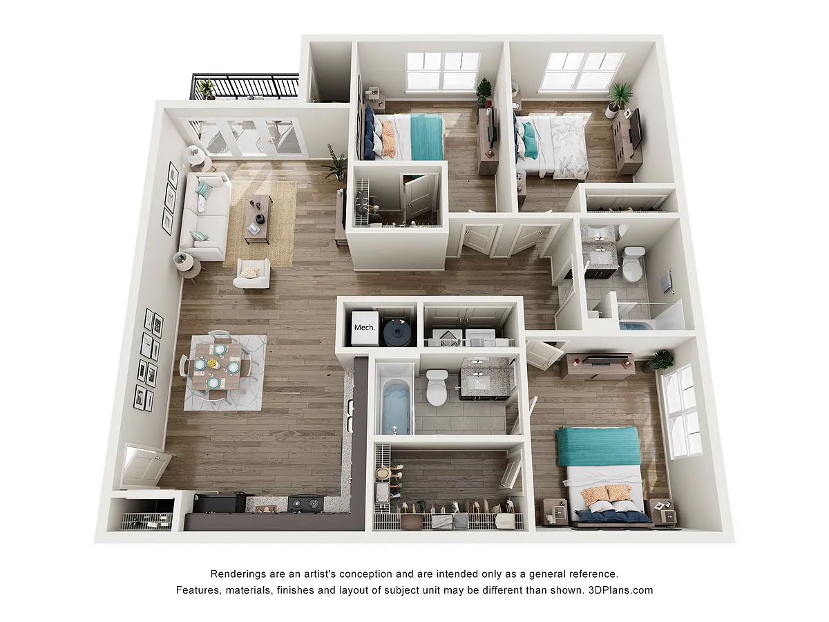 Floor plan 3 bedroom