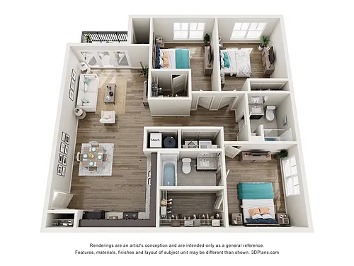 Floor plan 3 bedroom