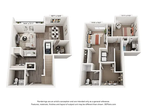 Floor plan B2 with Den Vermeer