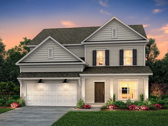 Mercer Exterior 20 with two car garage, front porch and siding exterior.