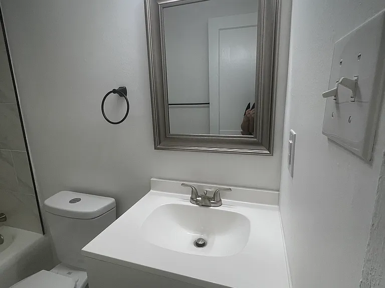 bathroom prior to shelf install