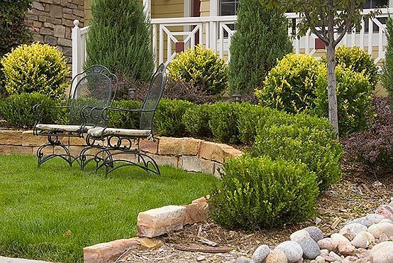 Partial front yard view