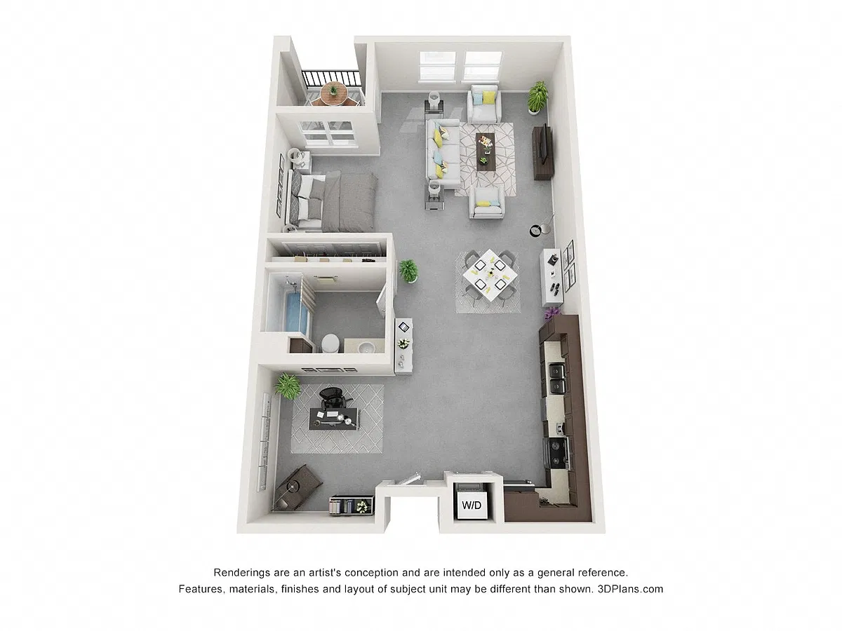 Floor plan Loft + den