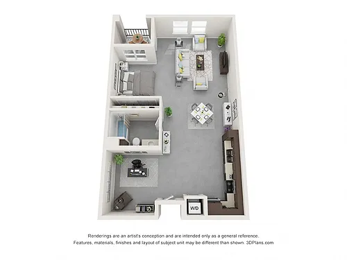 Floor plan Loft + den
