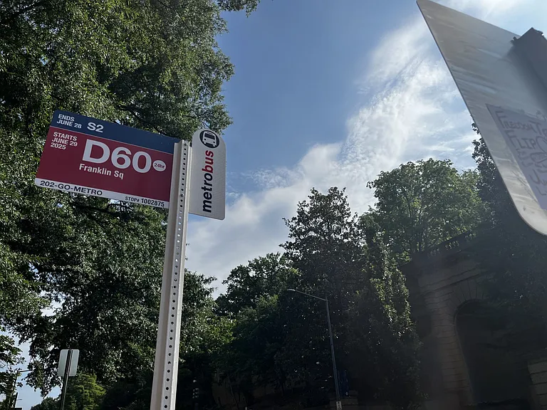 D60 bus route near The Diplomat Apartments in Washington DC