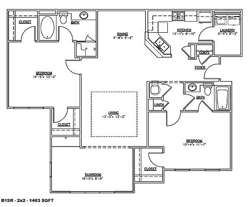 Floor plan B1SR