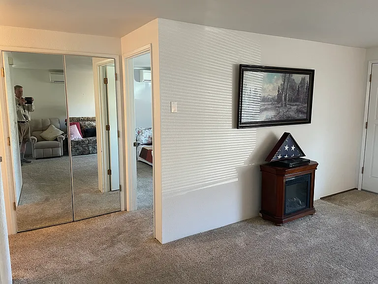 Hallway and linen closet