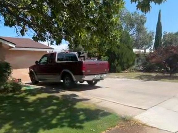 Large driveway with room for an RV or camper