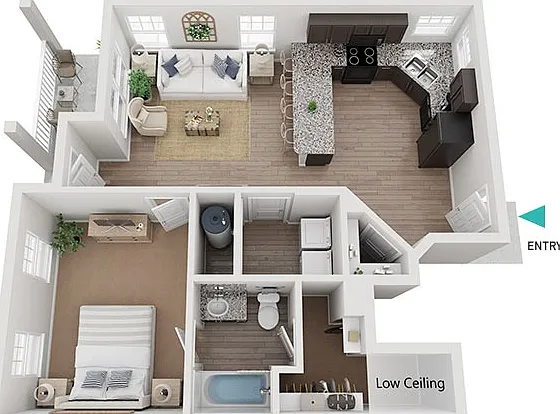 Golden Amber Floor Plan - 1x1 Golden Amber Floor Plan - 1x1