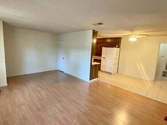 Open living room and kitchen