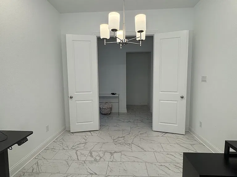 Study or office room PIC 1=2 WITH FRENCH DOORS for privacy
