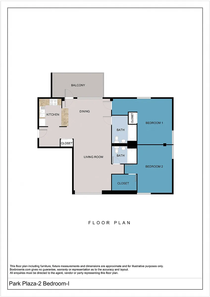 Floor plan Two Bedroom