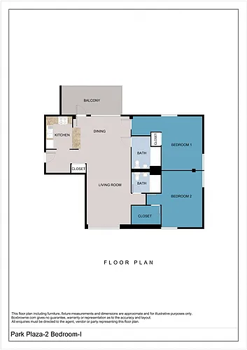 Floor plan Two Bedroom