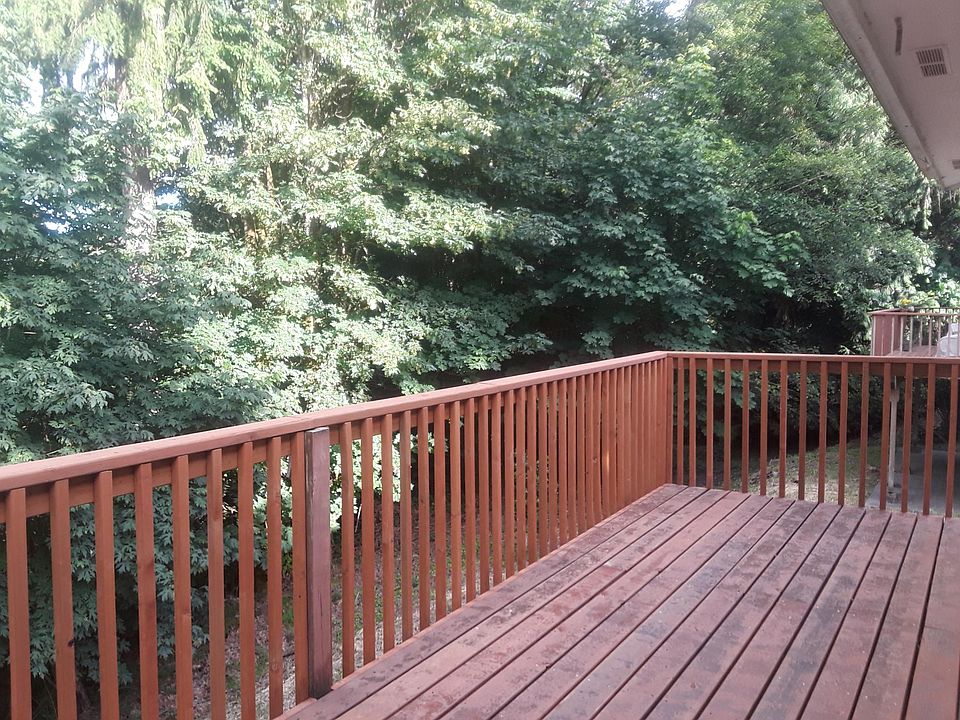 large balcony in the trees