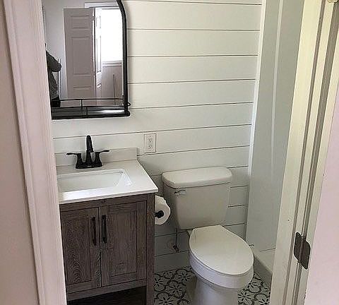 designer tile/shiplap!