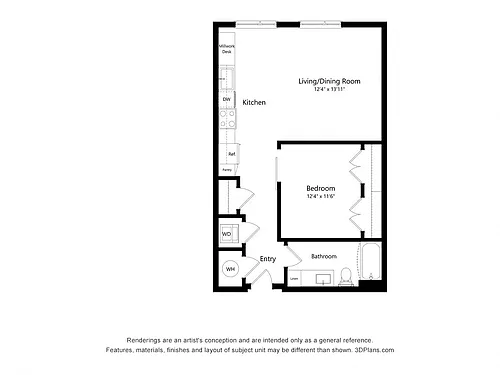 Floor plan Studio-S03