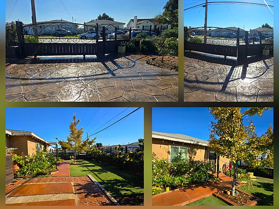 Parking spot and gated entrance
