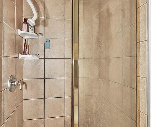 Master bed with garden tub and walk in shower