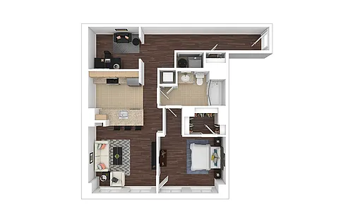 Floor plan A13 - Renovated
