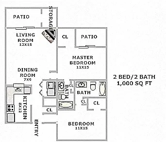 Floor plan B1U