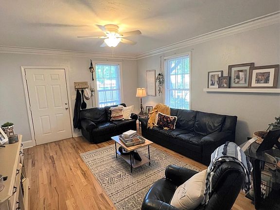 Front door and living room when you walk in