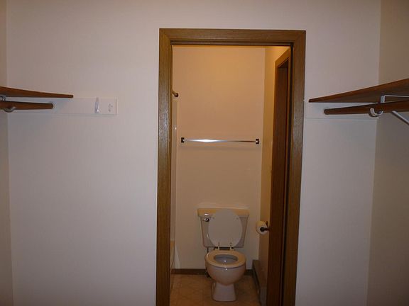 walk-in closet from master to bath