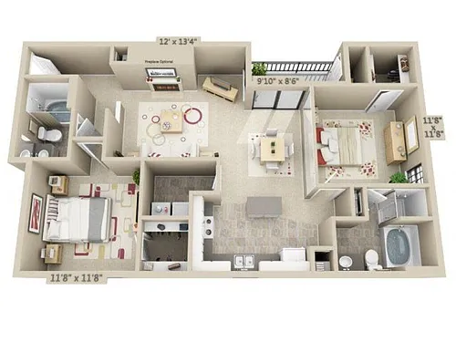 Floor plan Barcelona (B2)