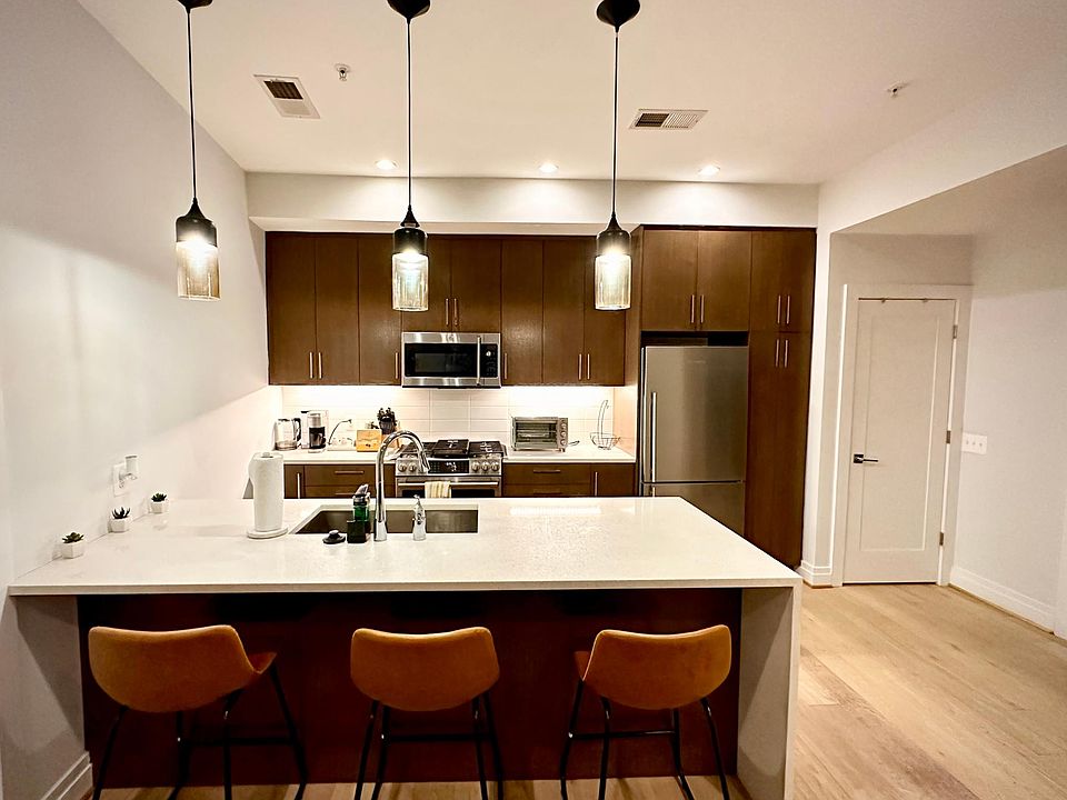 Eating space and plenty cabinet space.