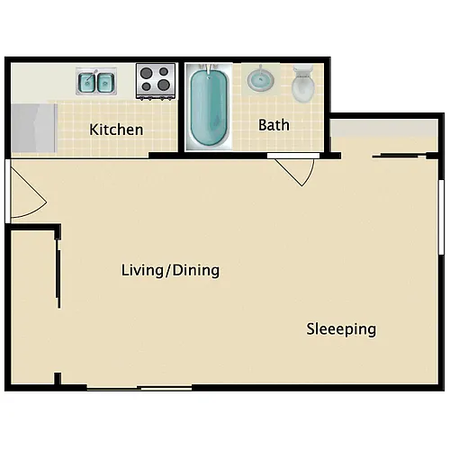 Floor plan Studio