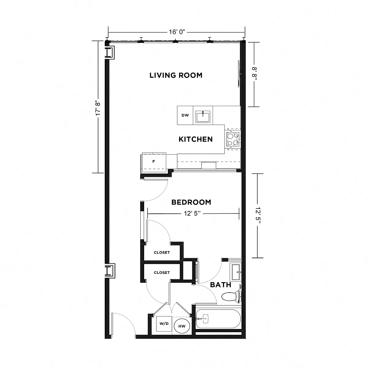 Floor plan Roosevelt A