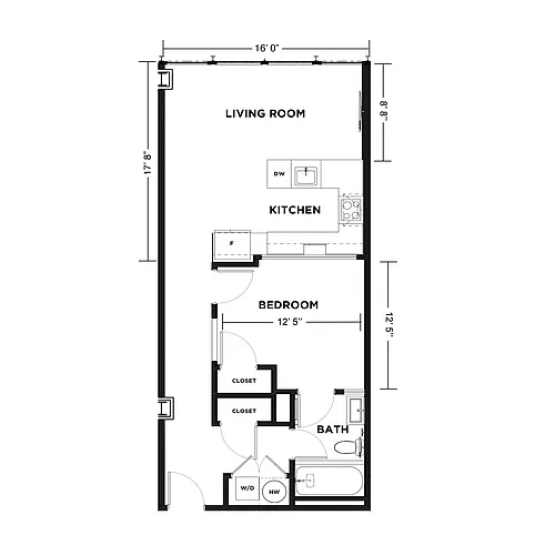 Floor plan Roosevelt A