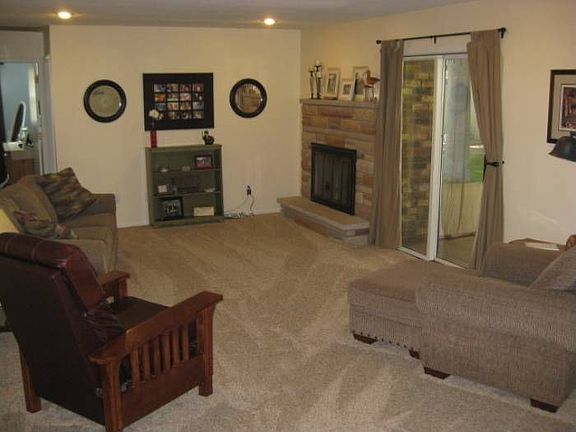 Living Room w/Fire Place