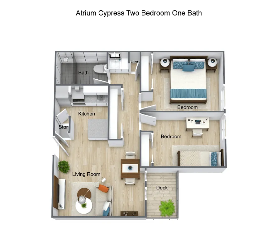 Floor plan Two Bedroom